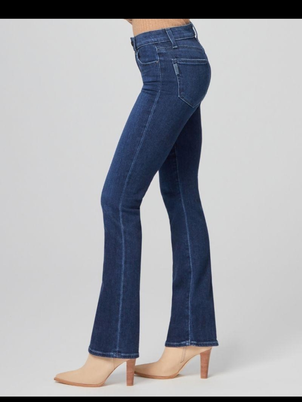 PAIGE Manhattan Bootcut Jeans Dark Wash Mid Rise Stretch Denim Size 31